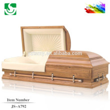 JS-A792 superior burial wooden china casket manufacturers